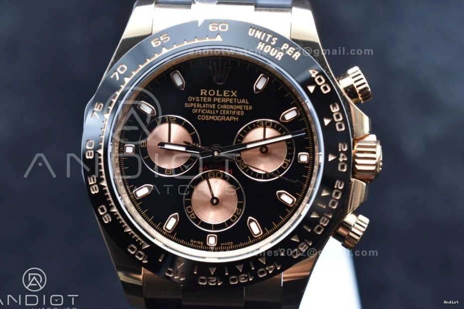 on Edition SH4130 Black Rubber RG Strap Oysterflex 1:1 116518 APSF Best Daytona Dial 0515